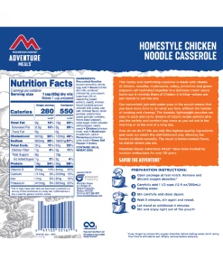 FOOD Mountain House Adventure Meal Homestyle Chicken Noodle Casserole