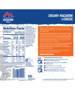 Mountain House Adventure Meal Creamy Mac & Cheese FOOD