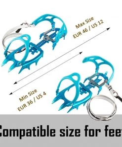 2 Foot Adventures 14 Teeth Ultralight Aluminum Alloy Crampons - LIMITED AVAILABILITY