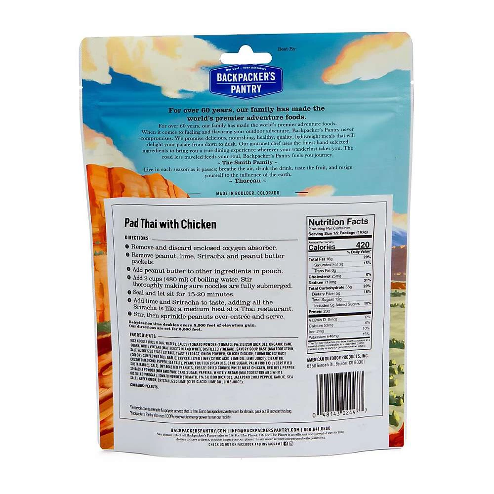 Backpacker's Pantry Sweet And Sour Rice And Chicken FOOD