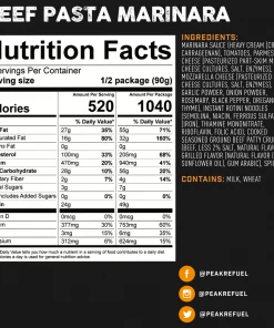 Peak Refuel: Beef Pasta Marinara