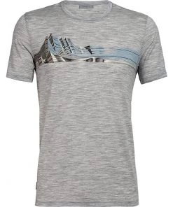 Icebreaker Men's Tech Lite Short Sleeve Crew Top - Mont Blanc