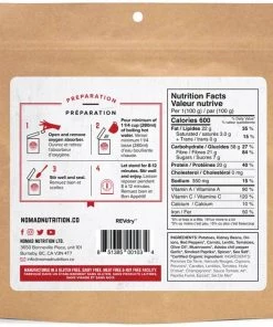 Liberty Mountain Nomad Nutrition Entrees FOOD