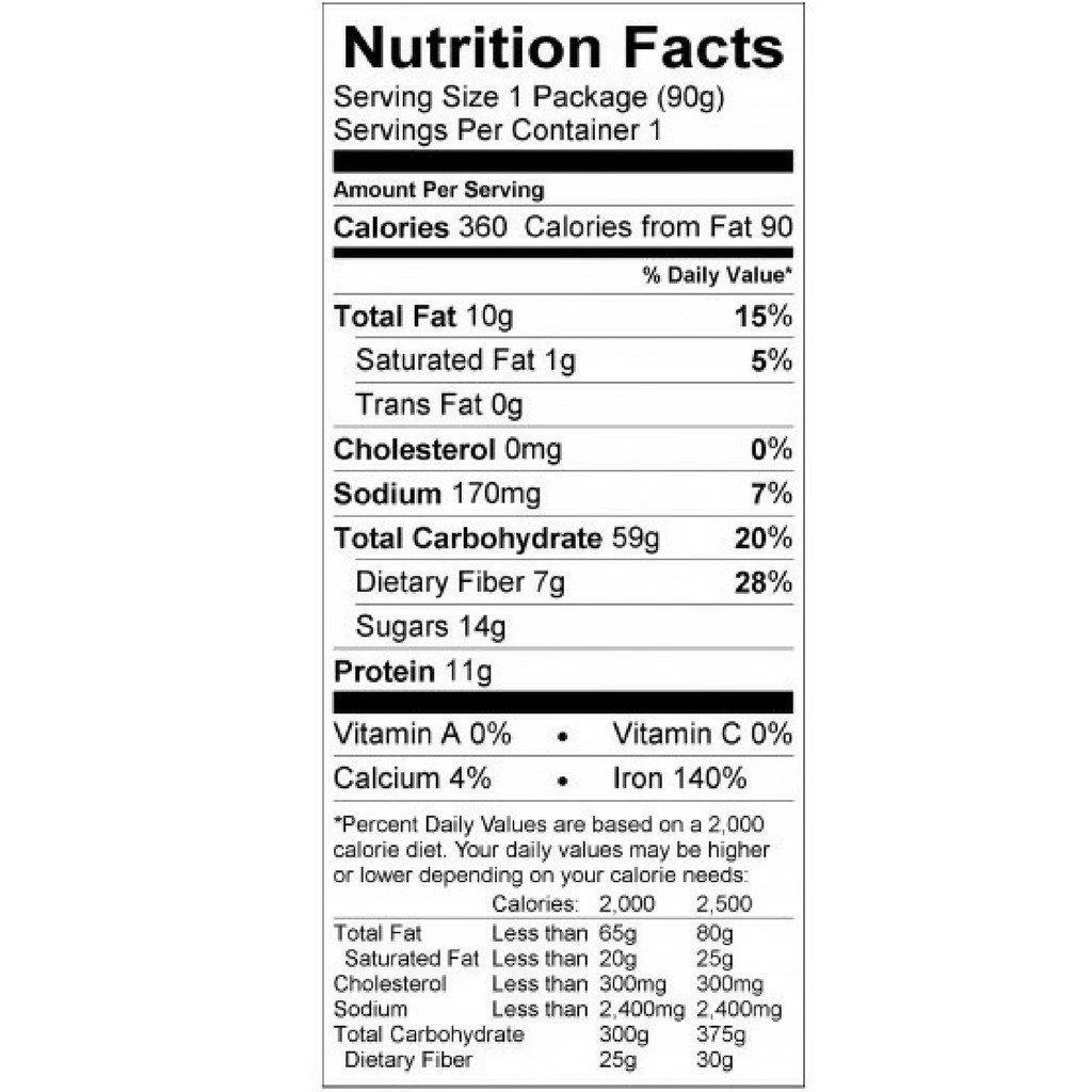 Backpacker's Pantry Organic Blueberry Walnuts Oats & Quinoa FOOD