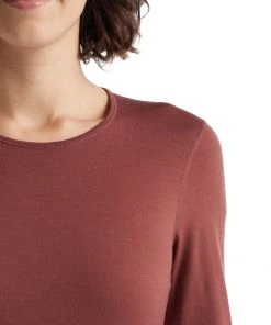 Icebreaker Base Layers Women's Merino 200 Oasis Long Sleeve Crewe Thermal Top